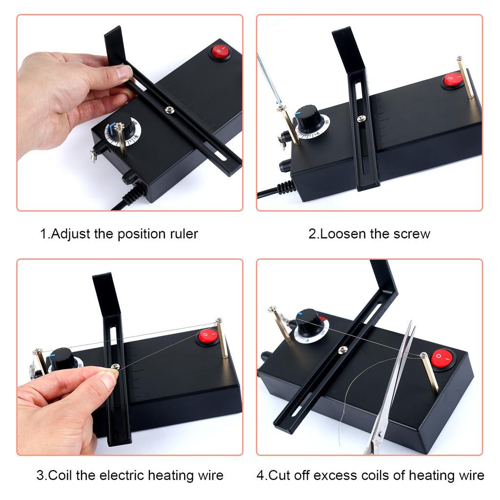 Hot Ribbon Cutting Machine 0-700℃ Adjustable Webbing Cutter Multi-purpose Mini Hot Ribbon Cutter Electric Hot Cutting Tool DIY