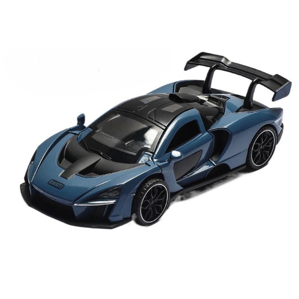 1/32 Модель автомобиля McLaren Senna из сплава Diecasts Металлические игрушечные транспортные средства Модель Симуляция Звук и Свет Коллекция Подарки на День Рождения для Детей
