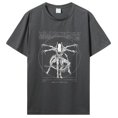 Брендовая футболка Homme Tees Крутые вещи для подростков Футболка Da Vinci Alien Подарки для геймеров для мужчин Уличная одежда