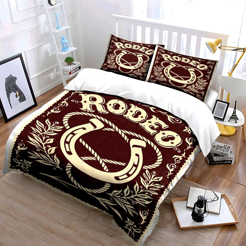Horseshoe, rope, floral accents. Bedding sets Duvet cover sets Duvet covers Pillowcases(1 * Duvet Cover 2 * Pillowcases without duvet insert)