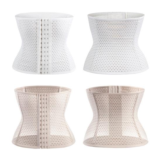 Waist Slimming Belt Good Elasticity Fat Burning Adjustable Cut-out Breathable Body Sculpting Tight Waist Trainer Body Shaper Corset Daily Wear