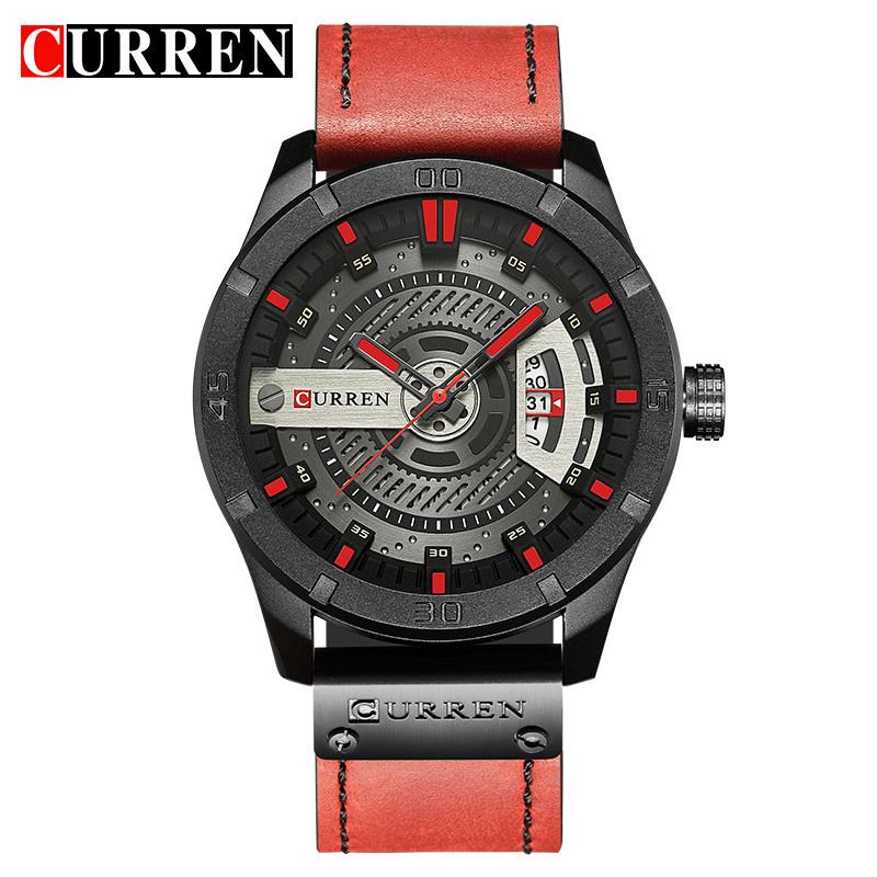 Relogio Masculino CURREN Watch Men Waterproof Calendar Sport Military Male Clock Top Brand Luxury 3D Dial Man Wristwatch 8301