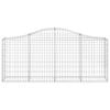 Vidaxl Kosze Gabionowe, 12 Szt, 200X30X80/100 Cm, Galwanizowane Żelazo