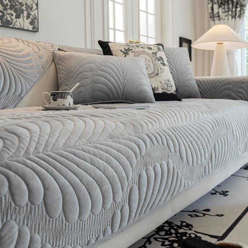 Осенне-зимняя подушка для дивана, высококачественные нескользящие подушки для сиденья, утолщенный флисовый чехол для дивана, ткань