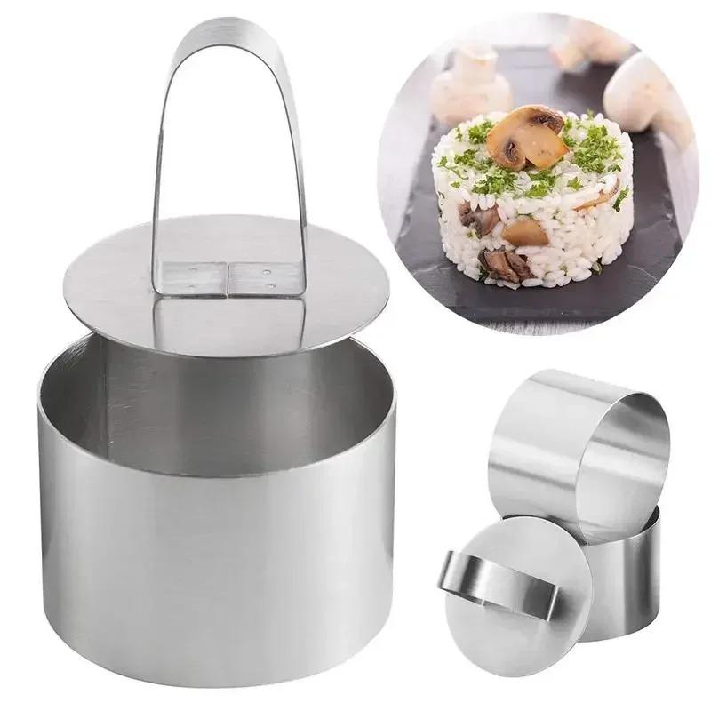 Stainless Steel Mousse Ring Cake Mold Baking Tools Kitchen Bakeware Cake Molds DIY Cupcake Salad Dessert Cake Decorting Tools