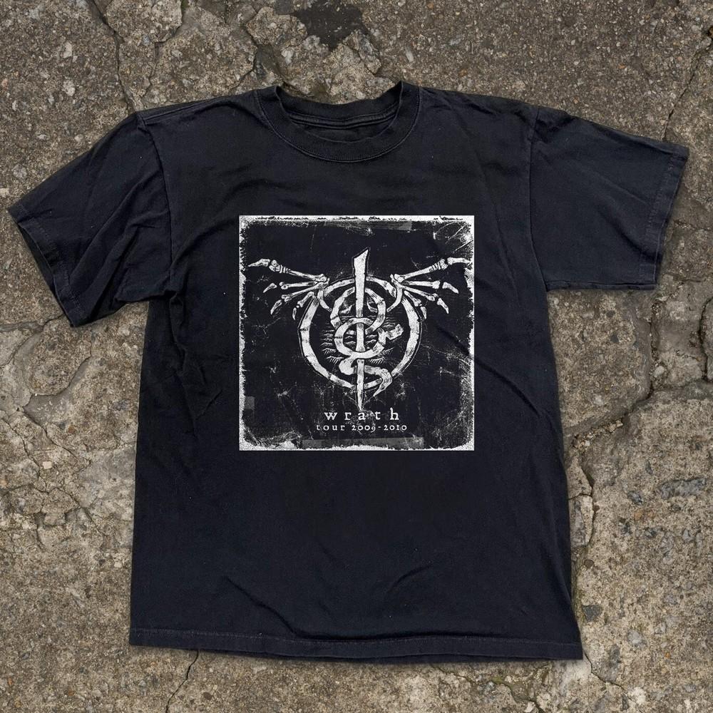 Lamb of God - Wrath Tour 2009-2010 Унисекс Черная Футболка Размер S-5XL Унисекс Футболка