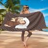 Curious George Flying Kite Beach Towel, Quick-drying, Easy to Care for, Suitable for Both Fitness and Beach Vacations,Sports Essential