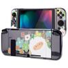 Protective Case Compatible with PlayVital Soft TPU Slim Case Cover for Switch with Colorful ABXY Button Cap and Switch, [Flowers Sheep-chan]