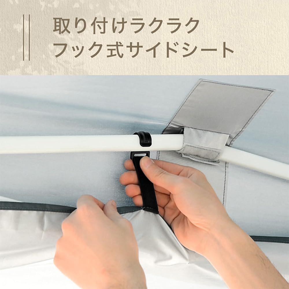 Брезентовая палатка ENDLESS BASE 3 м x 3 м с 2 боковыми листами для вентиляции, защиты от ультрафиолета, водостойкого футляра для хранения. Легко собирается одним касанием! ]