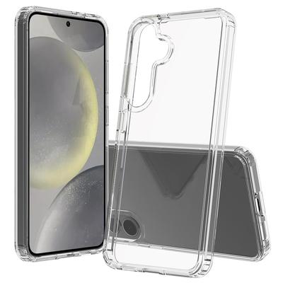 Гибридный прозрачный чехол для Samsung Galaxy S25 Edge S24 Ultra S23 Plus S22 S21 Fe A55 5G A35 A15 A25 2025 Прозрачный чехол для телефона с защитой от пожелтения Аксессуары