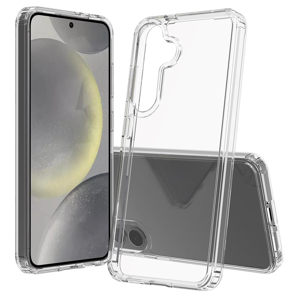 Hybrid Clear Case for Samsung Galaxy S25 Edge S24 Ultra S23 Plus S22 S21 Fe A55 5G A35 A15 A25 2025 Anti Yellowing Transparent Phone Cover Accessories