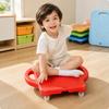 Low-Slung Children's Balance Scooter Sturdy Ride-Along Board with Caster