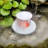 White Floating Mist Dispenser Mini Fogger Water Fountain LED Light Humidifier  Fish Tank