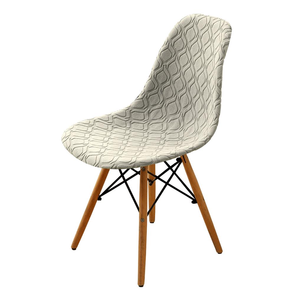 Маленький круглый жаккардовый чехол для стула Eames Shell в скандинавском стиле, современный минималистский чехол для обеденного стула