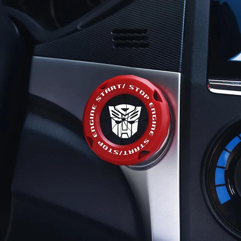 Крышка кнопки запуска и остановки автомобиля Onekey, декоративная наклейка для салона автомобиля, защитный чехол для переключателя зажигания и запуска двигателя, мотоциклетное кольцо StartRing