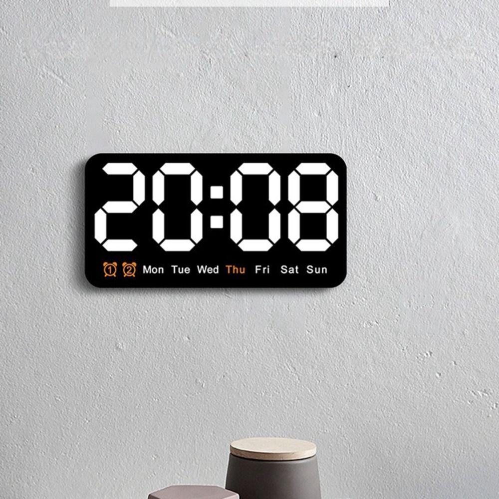 Электронные настенные часы с датой и температурой, настенные настольные часы с дисплеем, новые цифровые светодиодные часы