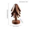 4PCS Tree Design Stand Wooden Trivets Decorative Anti Scald Heat Resistant Table Mat Coaster Wood Placemats Pot