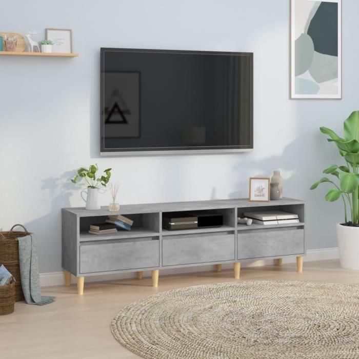 VidaXL TV Cabinet Concrete Grey 150x30x44.5 Cm Engineered Wood 831913