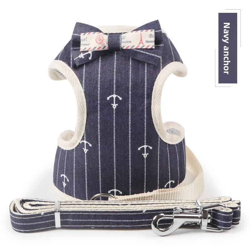 Новый поводок для маленьких собак, куртка-жилет для груди и спины собаки в форме банта