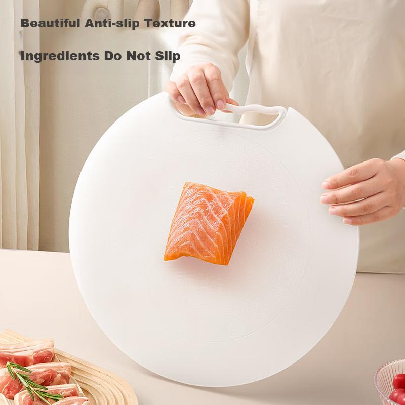 JD Original Cutting Board, Chopping Board for Home Use, Food Contact Grade, Double-Sided PE Thickened, White, 36*1.5cm