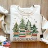 Bookish Christmas Shirt Seasons Readings Librarian Sweatshirt