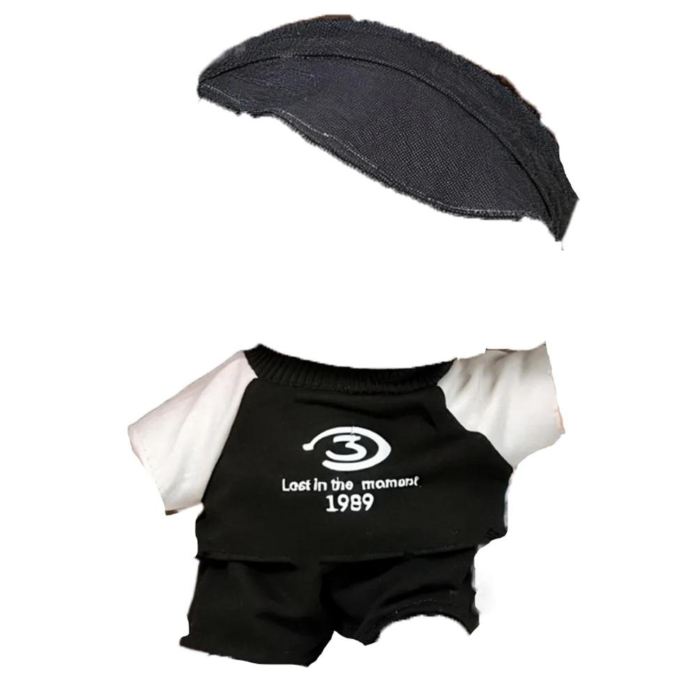 1 set Outfit 20cm Cotton Doll Clothes Cartoon T-shirt Plush Doll Clothes Children's Gift