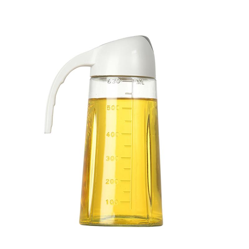 Automatic Opening and Closing Food Grade Plastic Oil Pot No Oil Leakage Prevention Kitchen Large Oil Bottle Household