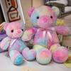 Cute Colorful Glowing Bear Doll Plush Toy Doll Teddy Bear Rag Doll Company Event Gift