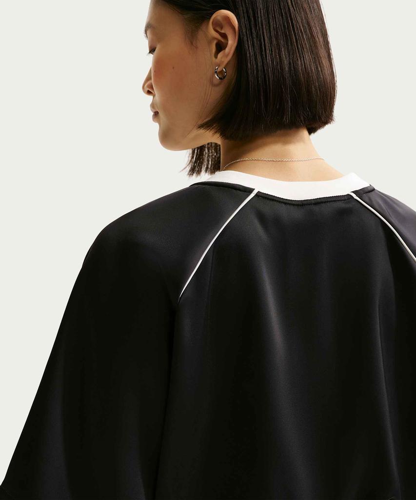 Nike Спортивный Оверсайз Сатиновый Топ W - Черный:Распродажа / Ih1331-010