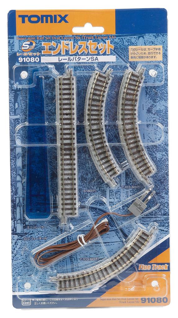 TOMYTEC TOMIX N Gauge Super Mini Rail Set Endless Set SA Pattern 91080 Железнодорожные принадлежности для моделей