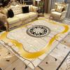 Golden Luxury Carpet for Living Room Large Area Decoration Home Sofa Antiskid Rugs Bedroom Lounge Coffee Tables Soft Floor Mats