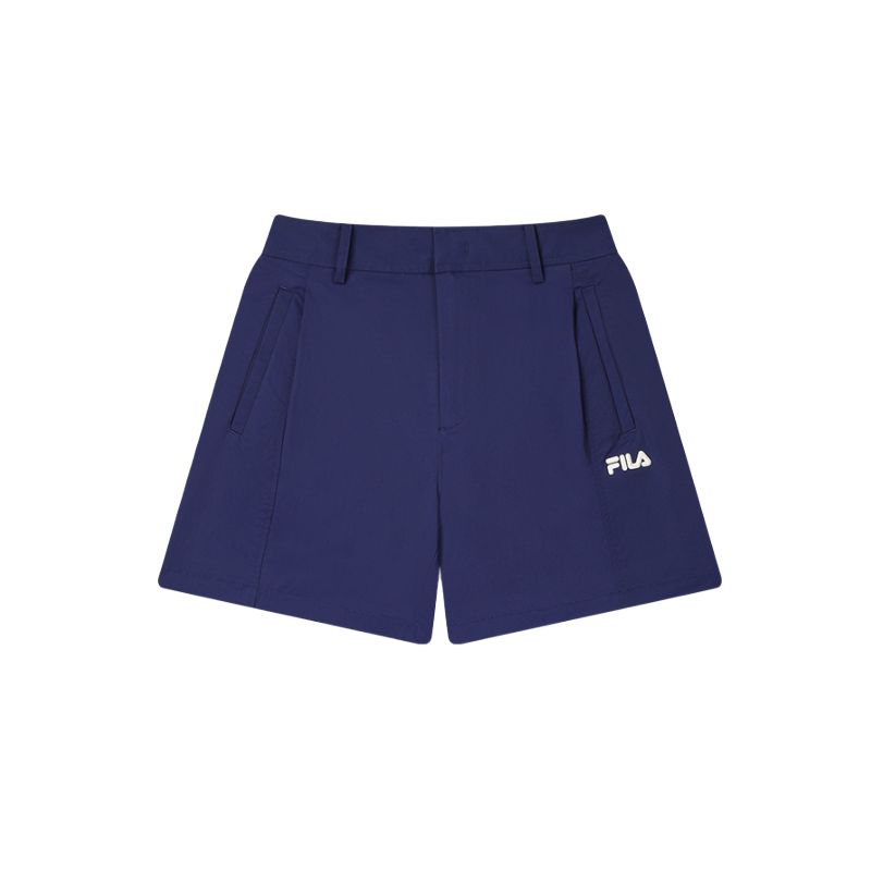 Fila Heritage SS25 Мода Удобные Простые Шорты Три Четверти Повседневные Женские шорты Маячно-синий F11W528808F-BU
