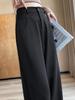 2025 Весна Лето Элегантный Костюм Широкие Брюки Женские Новые Прямые Повседневные Брюки Швабры Узкие Брюки с Высокой Талией Драп Костюм