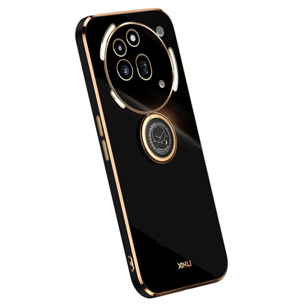 XINLI For Nothing Phone (3a) Pro Case Ring Kickstand Electroplating TPU Phone Cover