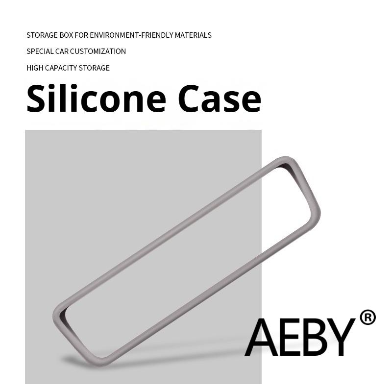 AEBY For BYD Atto 3 Smart Driving Edition 2025 Rearview Mirror Silicone Cover, Anti-Shake Anti-Vibration Windshield Accessories,