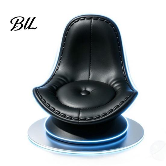Hands Free Video Watching Stand Cute Sofa Shaped Cellphone Stand, Miniature Faux Leather Mobile Phone Adjustable Viewing Angle Holder with Rotating