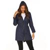Autumn Winter Women's Jacket with Waist Cinched Hooded Lightweight Suit Windcheaters Jackets