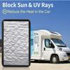 RV Door Window Shade Blackout Window Cover Privacy Screen Replacing Premium Campers Sunshades for Motorhome Travel Trailer