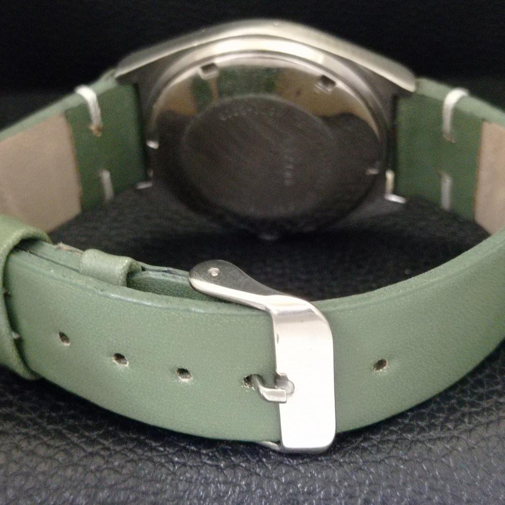 Seiko 5 АВТОМАТИЧЕСКИХ 6309A ЯПОНИЯ МУЖСКИЕ ВИНТАЖНЫЕ ЗЕЛЕНЫЙ ЦИФЕРБЛАТ С АРАБСКИМИ ЦИФРАМИ ЧАСЫ a701549-5