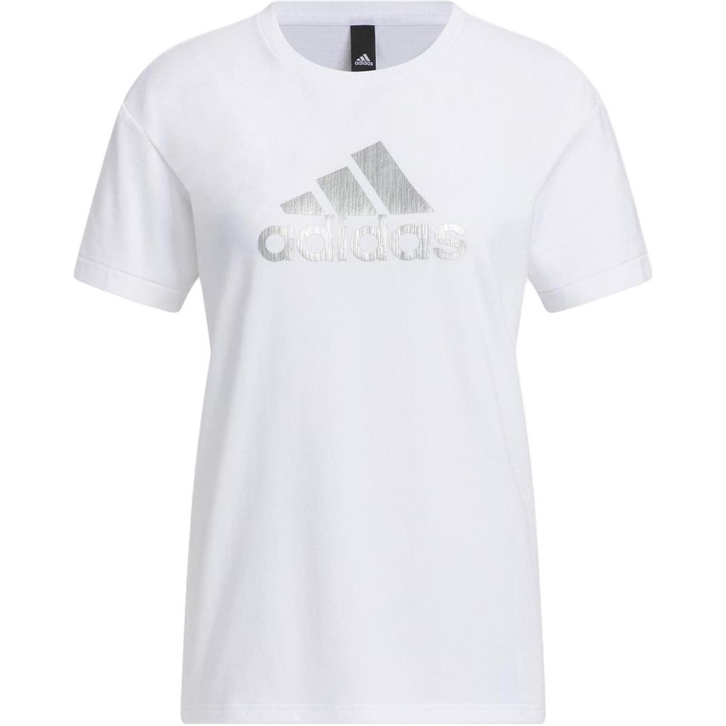 adidas Футболка с коротким рукавом и принтом логотипа Rc Graphic, женские топы, белые IP7086