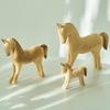 Handmade Wooden Horse Farmhouse Style Blank Animal Figurine  Tabletop Display