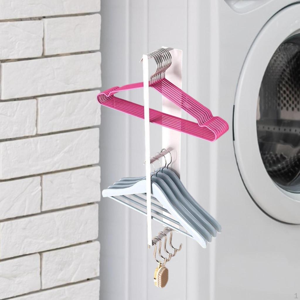 Боковая стойка для белья для ванной комнаты, прочная вешалка для одежды, простая установка, вешалка для хранения