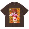 230 г/м² 100% хлопок Dragon Ball V25 Андроид 21 Ваифу Принт Унисекс Тяжелая хлопковая футболка
