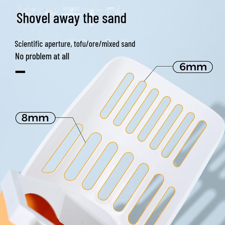 Совок для кошачьего туалета из нержавеющей стали: Цельная металлическая лопата с небольшими отверстиями для бентонита и рудного мусора
