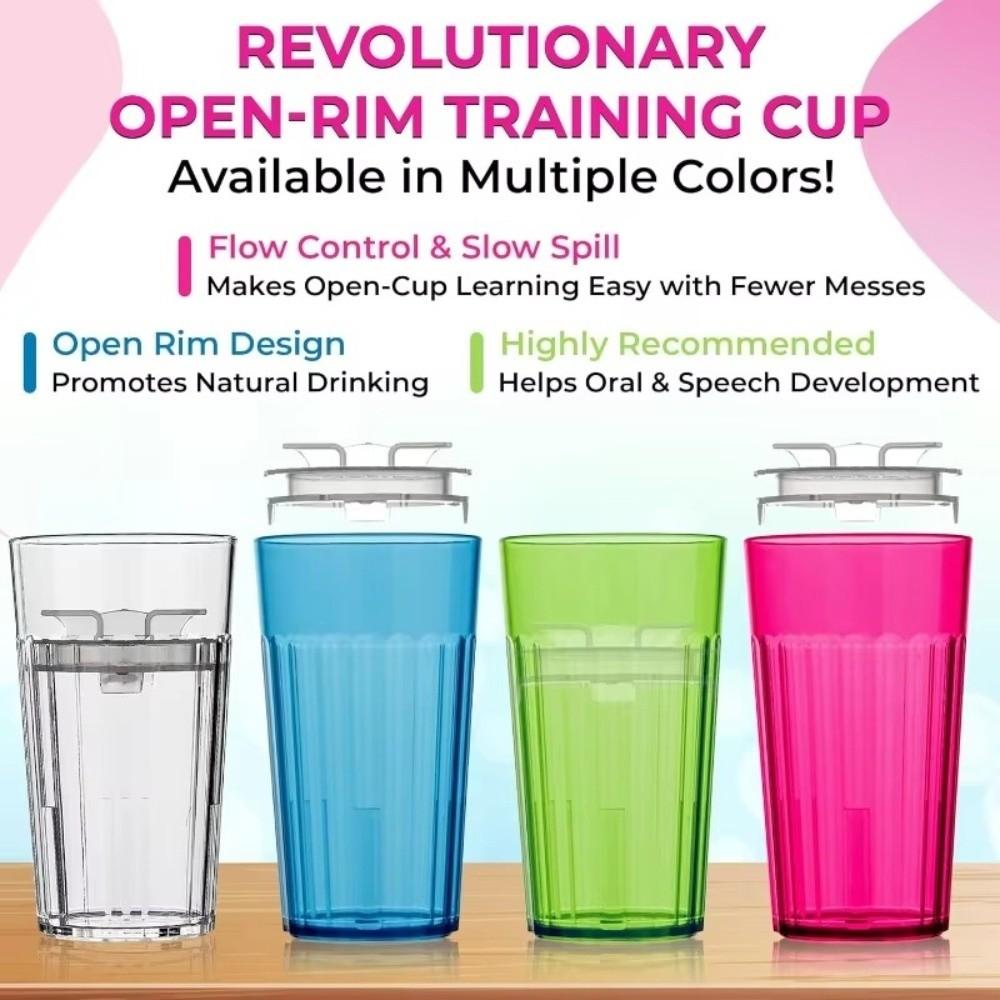 Self-Feeding Weaning Training Cup 360° Rim Flow-Control Toddler Training Cup  Meal Time