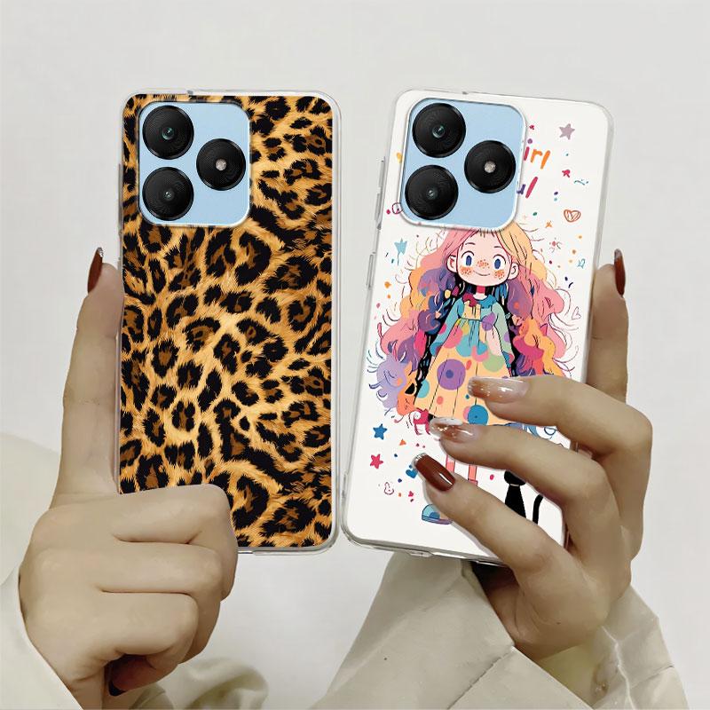 Cartoon For Wiko T10 T20 T60 Case Protective Cover For Wiko T10 Marble Clear Soft Silicone Phone Case Floral Cute Cat Bumper