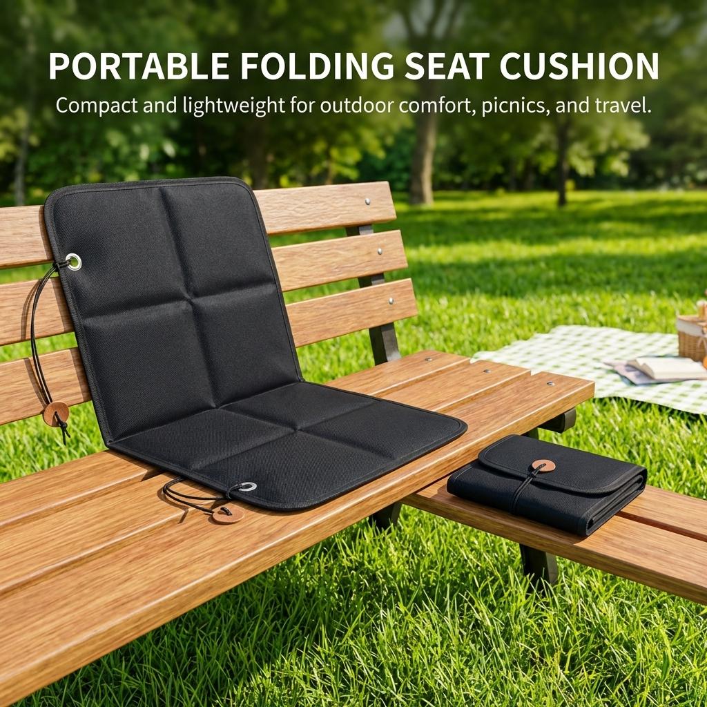 Oxford Cloth Folding Kneeling Pad For Gardening Camping Fishing Lightweight Waterproof Portable Outdoor Use