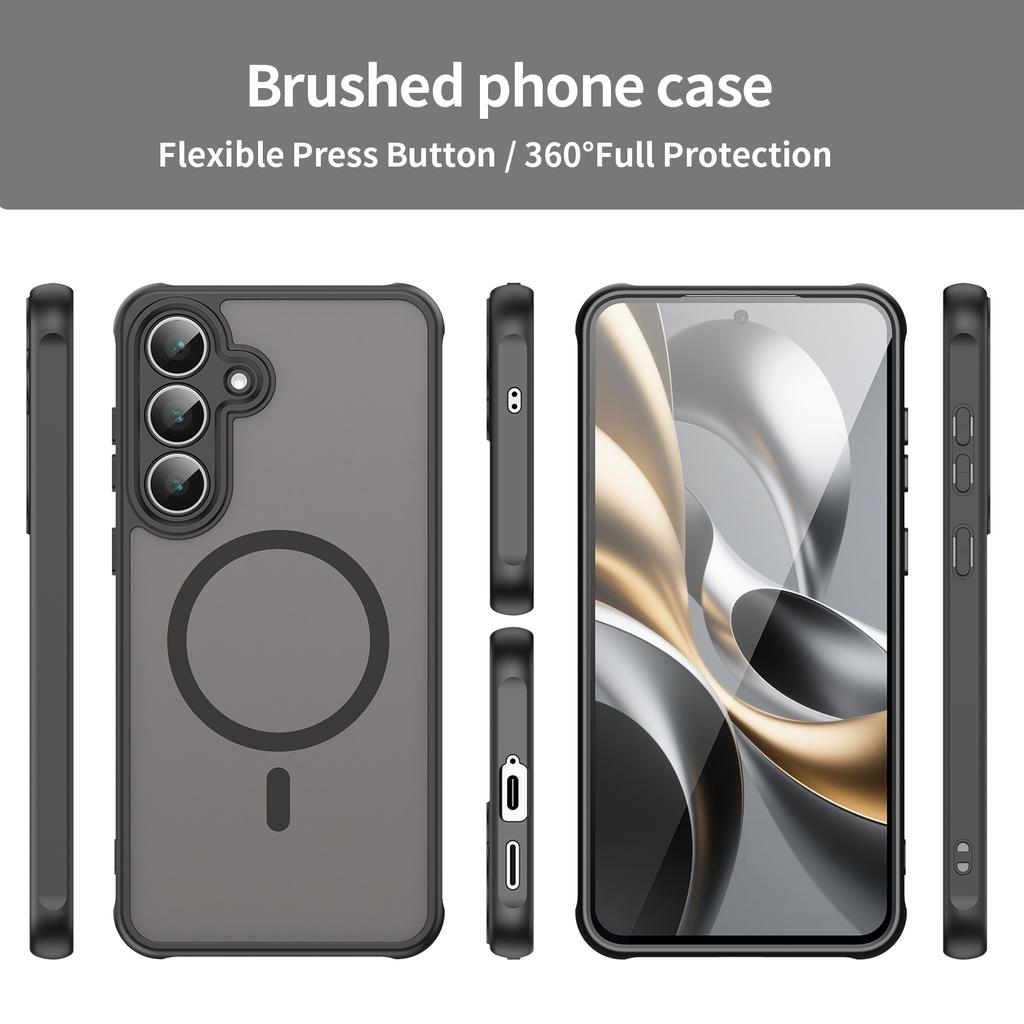 Для Samsung Galaxy S25 FE Чехол Совместимый с MagSafe Противоударный ПК+ТПУ Чехол для телефона