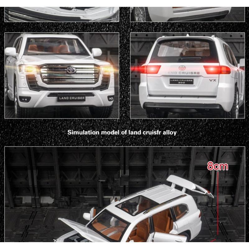 1/24 Toyota LAND CRUISER LC300 Prado SUV литая модель автомобиля игрушечная машина внедорожники имитация модель автомобиля детский подарок