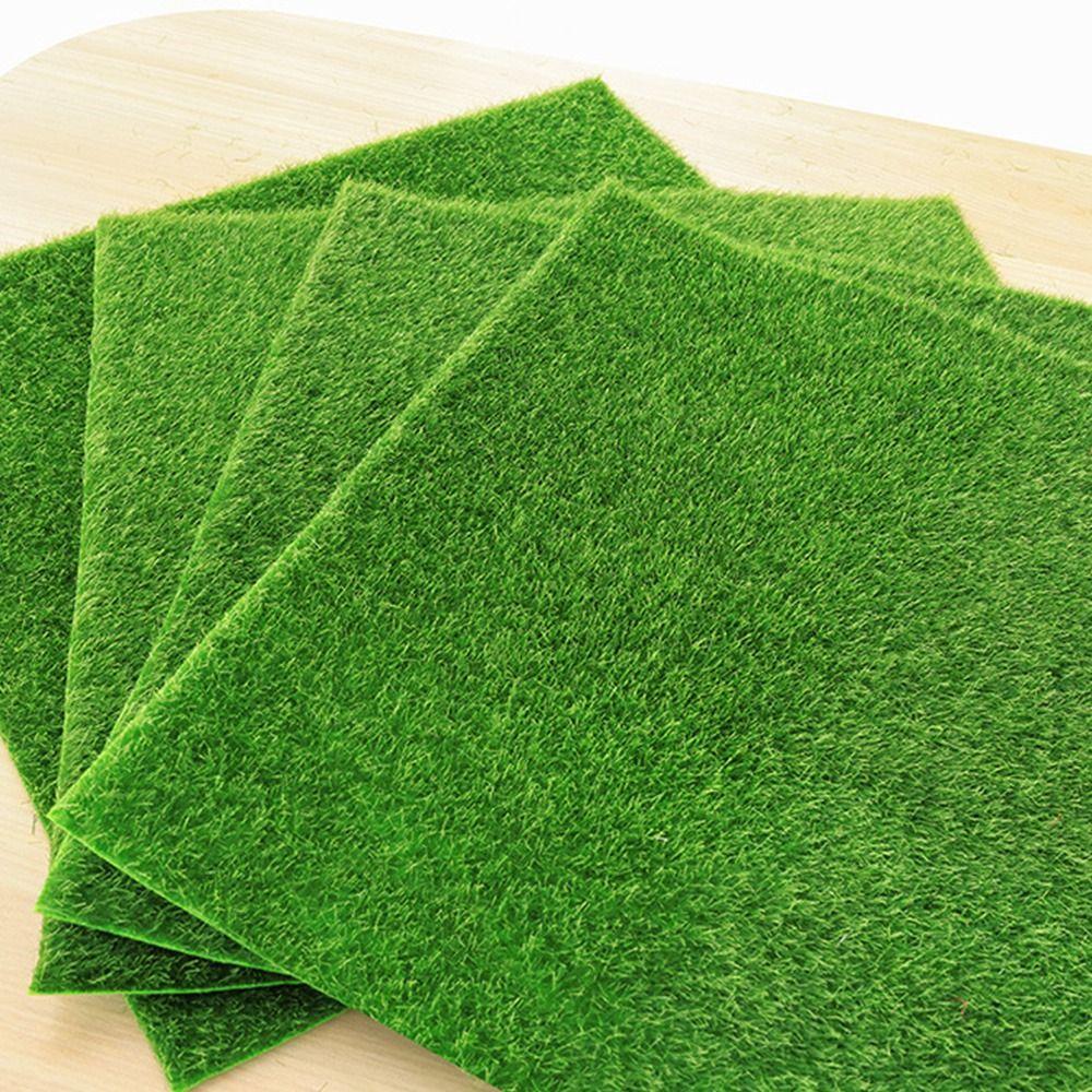Green Artificial Lawns Carpets DIY Micro Landscape Fake Sod Durable Home Floor Decor